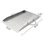 BBQ Double Handle Outdoor Grill Pan Camping Grill Pan Stainless Steel Grill Frying Pan