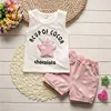 New 2019 summer kids clothing baby clothing cotton 2 pcs set with stars patch sleeveless t shirt and short pants