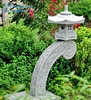 Outdoor Mini Stone Lantern Lights For Garden Decor