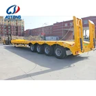 2 axles 3 axles 4 axles low bed trailer excavator semi trailer