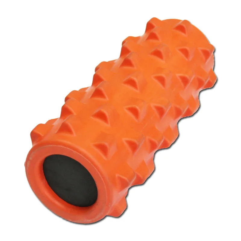 Eercise therapy yoga foam roller with massage point for gym eercise massage pilates12.5" 5" teture dotted PU foam roller