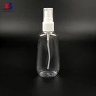 70ML wholesale PET Empty flat Cosmetic mist spray plastic bottle for perfumes