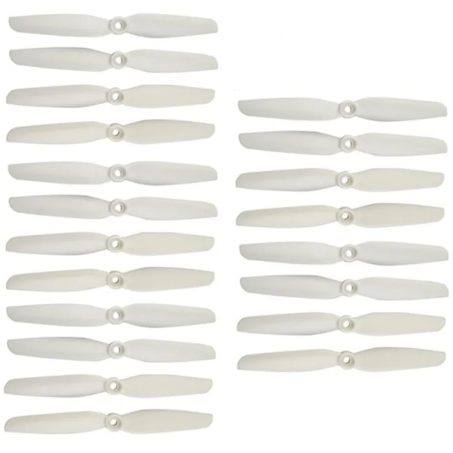 

Free Shipping 20PCS RC Drone Spare Parts Blades Propellers For MJX B6 B6F B6FD Bugs 6 B5W F20 RC Quadcopter, White