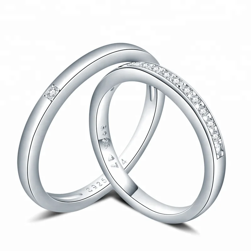 engagement wedding fashion white gold couple jewelry 925 sterling silver ring, N/a
engagement wedding fashion white gold couple jewelry 925 sterling silver ring, N/a