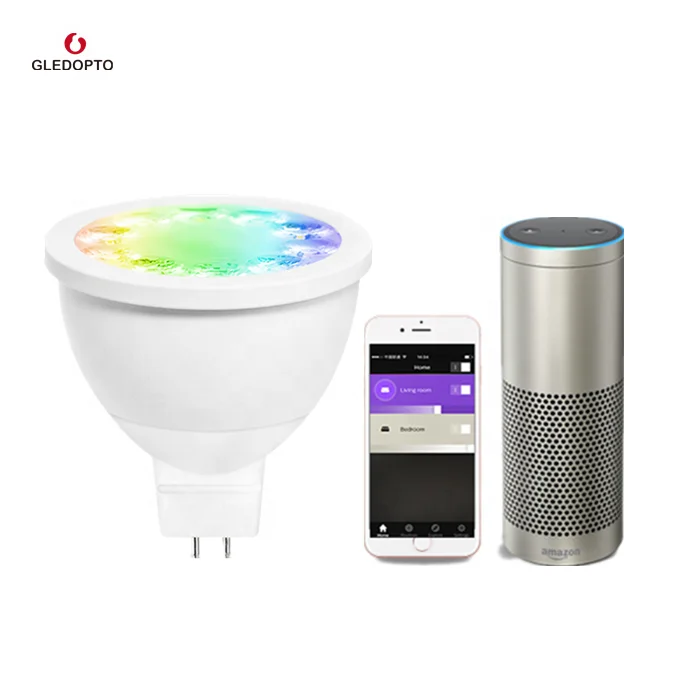 GLEDOPTO Zigbee bridge Smart lighting 4W MR16 RGBCCT LED Spotlight Bulb compatible With Amazon alexa - ANKUX.COM