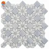 Polished Irregular Design Water-jet Marble Mosaic for Wall