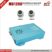 AHD 720p h.264 sd card mobile dvr, 2ch mini dvr,MD12HD
