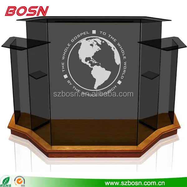acrylic speech lectern