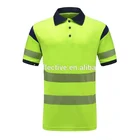 Reflective Custom Safety Clothing High Visibility Work reflective security hi vis Polo Shirt Short Sleeves