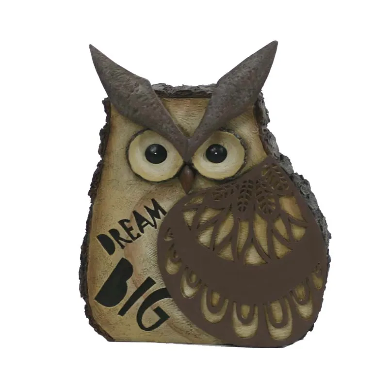 Fall Home Decor Rustic Owl Sculpture Art