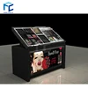 Cosmetic shop interior decoration with wooden cosmetic counter display shelf