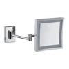 wall mount LED square hotel magnifying mirror with light YS-8600