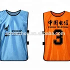 Best selling high quality custom 100% polyester mesh sports football soccer training running mesh bib