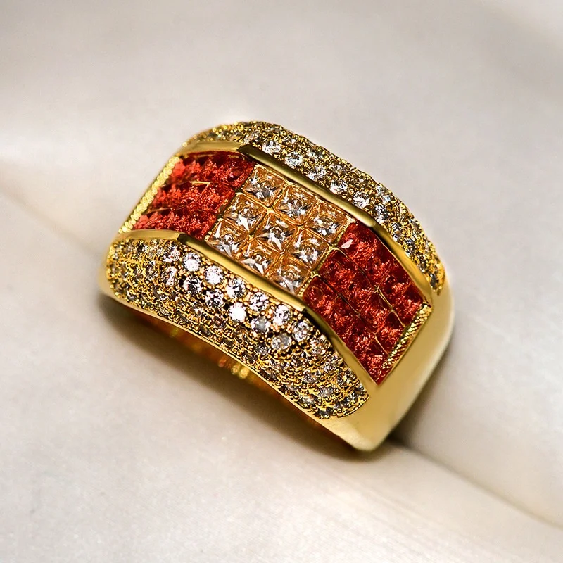 Fashion Punk Red Cubic Zirconia Rings For Women Party Full CZ Cocktail Ring Luxury Jewelry
Fashion Punk Red Cubic Zirconia Rings For Women Party Full CZ Cocktail Ring Luxury Jewelry