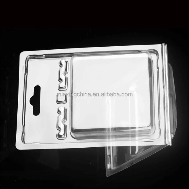 b standard pvc transparent plastic packaging blister box
