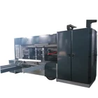 The new carton box 4 colors semi automatic printer slotter die cutter machine