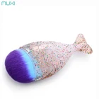 Muxi Mermaid Silicone handle air brush makeup brush set M-2