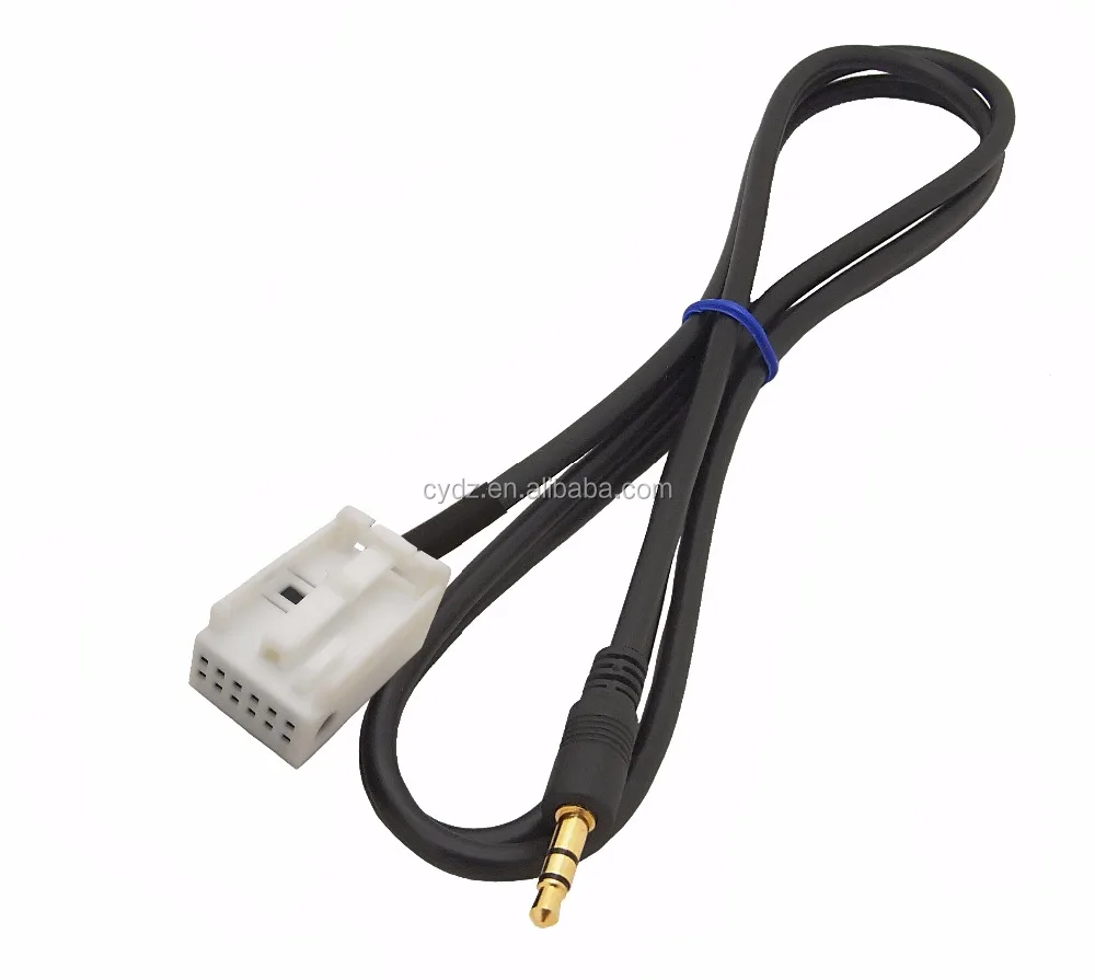 Car Stereo Audio 3.5mm Male AUX Adapter Cable For Volkswagen Polo/Golf/Seat Ibiza OEM Radio RCD210/310