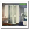 Bifold shower screen bathroom glass door with chromed hinges
