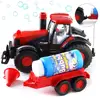 Bump & Go Bubble Blowing Farm Tractor Truck with Lights Sounds and Action Fun Toy and Gift for Kids