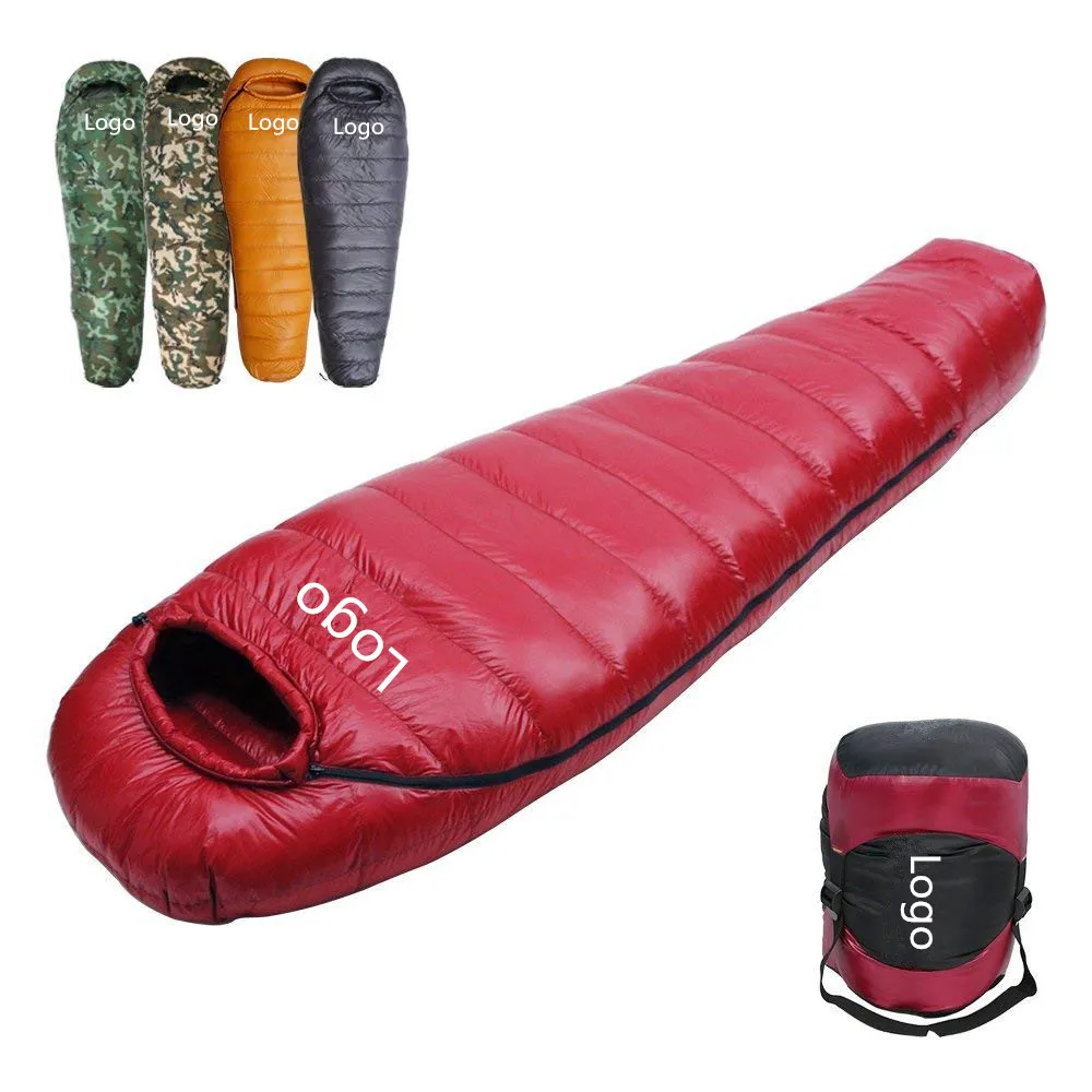 

Woqi Mummy Goose Down Sleeping Bag Ultralight Portable 3 Season for Backpacking Hiking Camping Indoor & Outdoor Use for Adult, Customized