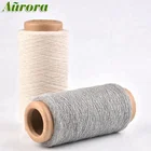 Factory custom NE 8/1 recycled polyester yarn grey low twist cotton yarn for gloves