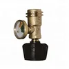 CSA certified brass conversion joint with pressure gauge