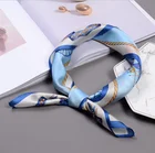 Ladies Beautiful Scarf 100% Silk Custom Digital Printed Hijab Scarf Guangzhou Factory
