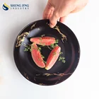 Customized Nordic Dinnerware Porcelain Round Marble Deep Plate