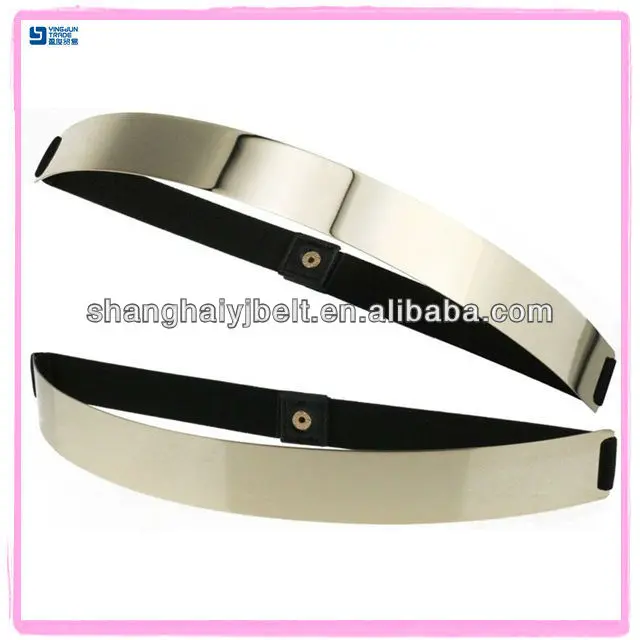 golden belt metal & elastic ladies dresses belt slimming