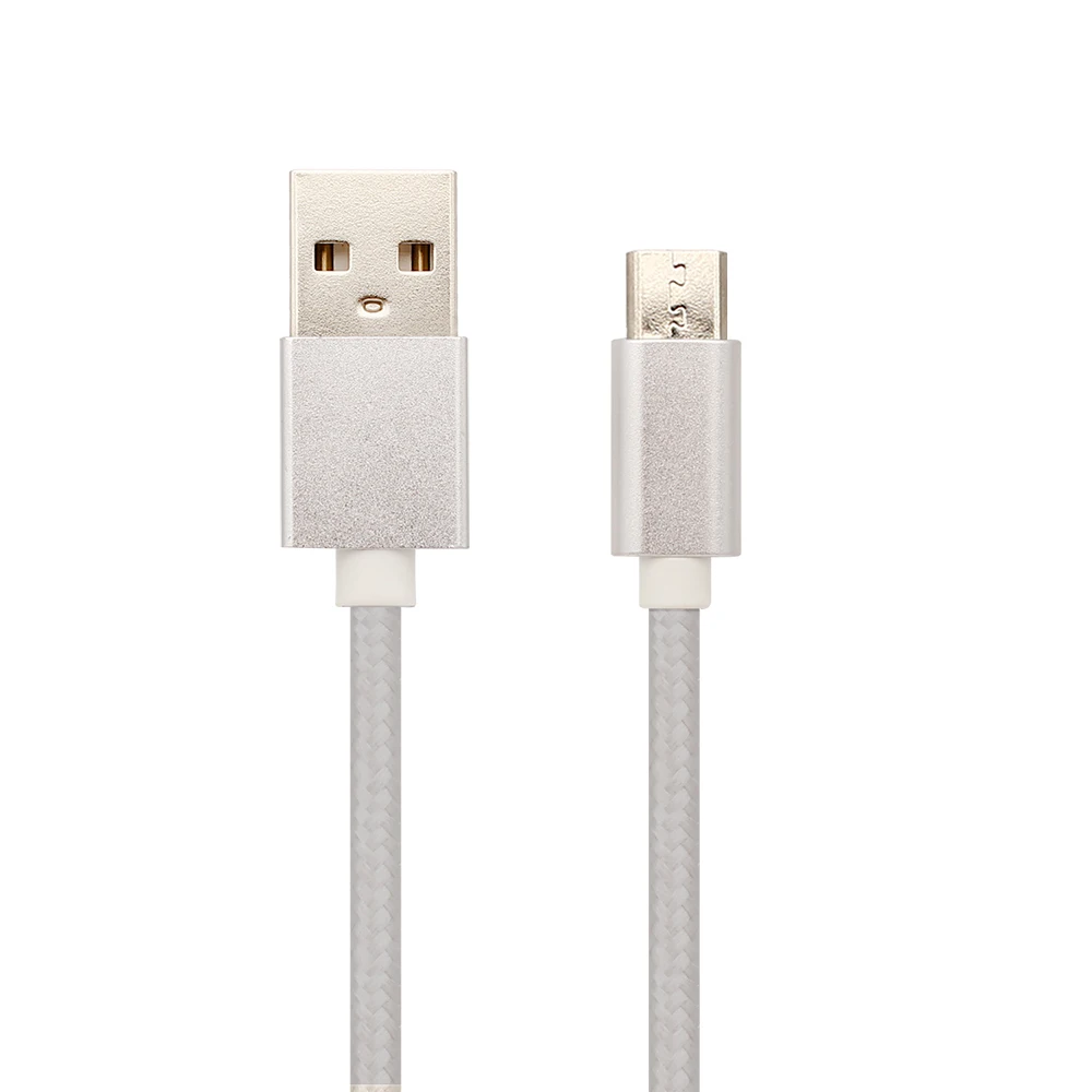 Factory Price Electric Micro USB 2.0 Braided Aluminum Charging Cable For Android Phone