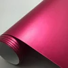 Car Wrapping Used 5*59ft Self Adhesive Rose Red Matte Chrome PVC Vinyl with Air Release
