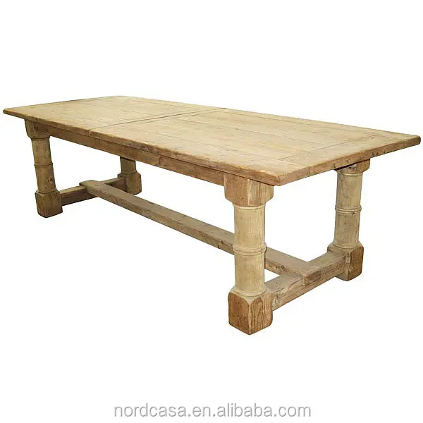 Antique Rustic style solid wood dining table