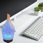 100ML Auto Off Ultrasonic Diffuser LED Colorful Night-Ligting Aroma Mist Maker Home Office Essential