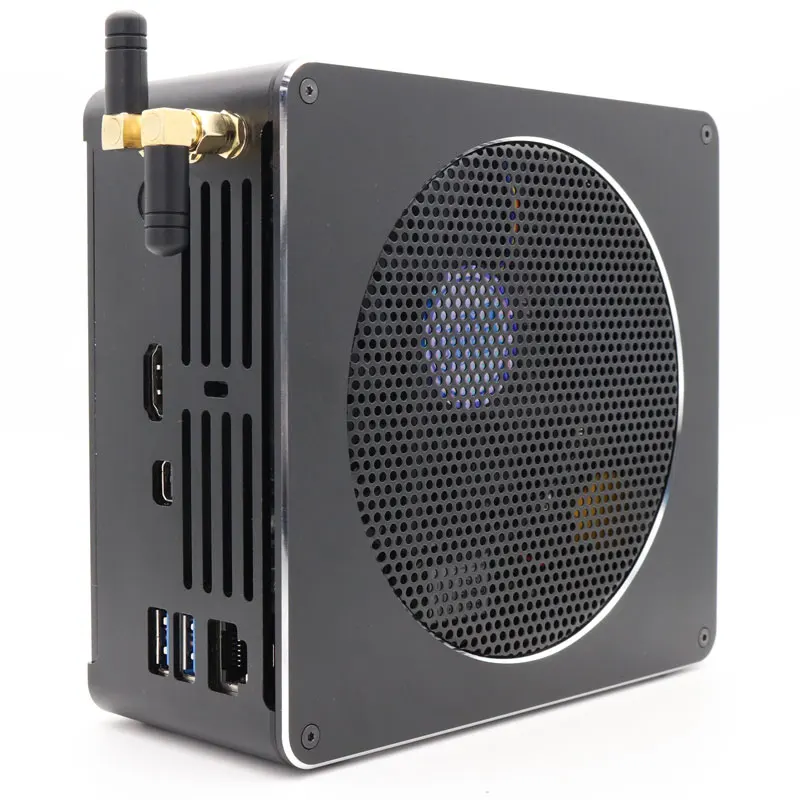 Eglobal Cooling fan system onboard intel core i7 8750H processor Mini PC computer high performance desktop computer, Black
Eglobal Cooling fan system onboard intel core i7 8750H processor Mini PC computer high performance desktop computer, Black
