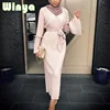 Fashionable Muslim Women Plus-Size Long Sleeve Maxi Dress Islamic Clothing Abaya