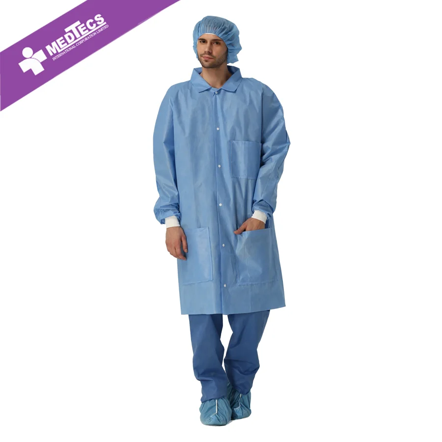 non-woven disposable medical consumables supplies lab coats