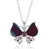 Costume Jewelry Alloy Pendant Butterfly Sweater Necklace Cloth Long Chain Necklace