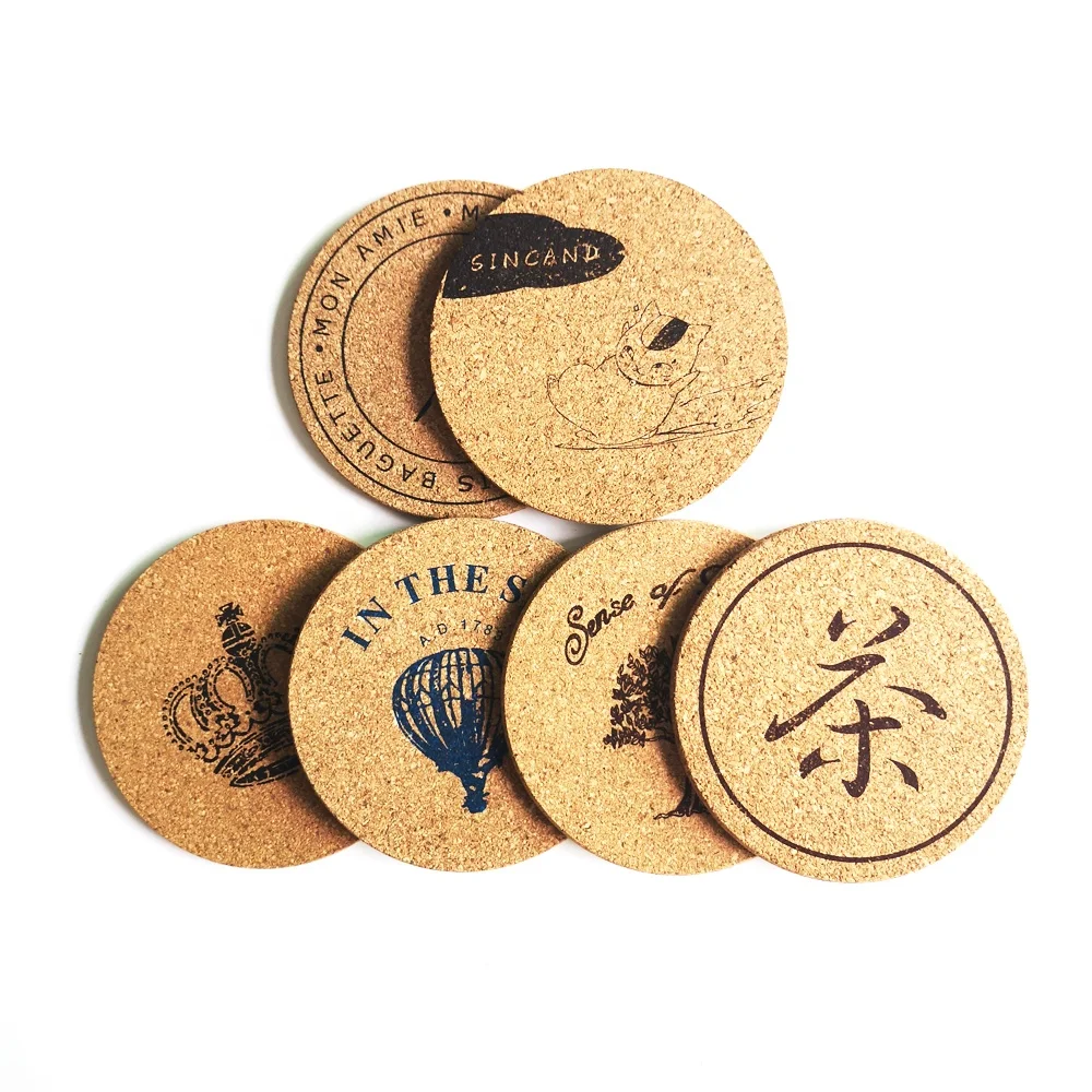 Printed Cup Coasters Set,Placemats for Dinning Table, Natural cork color/custom color
Printed Cup Coasters Set,Placemats for Dinning Table, Natural cork color/custom color