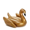 2019 Best Inflatable Floating Gold Swan Rider Custom Swimming Pool Float Swimming Floating Ring Water Pool