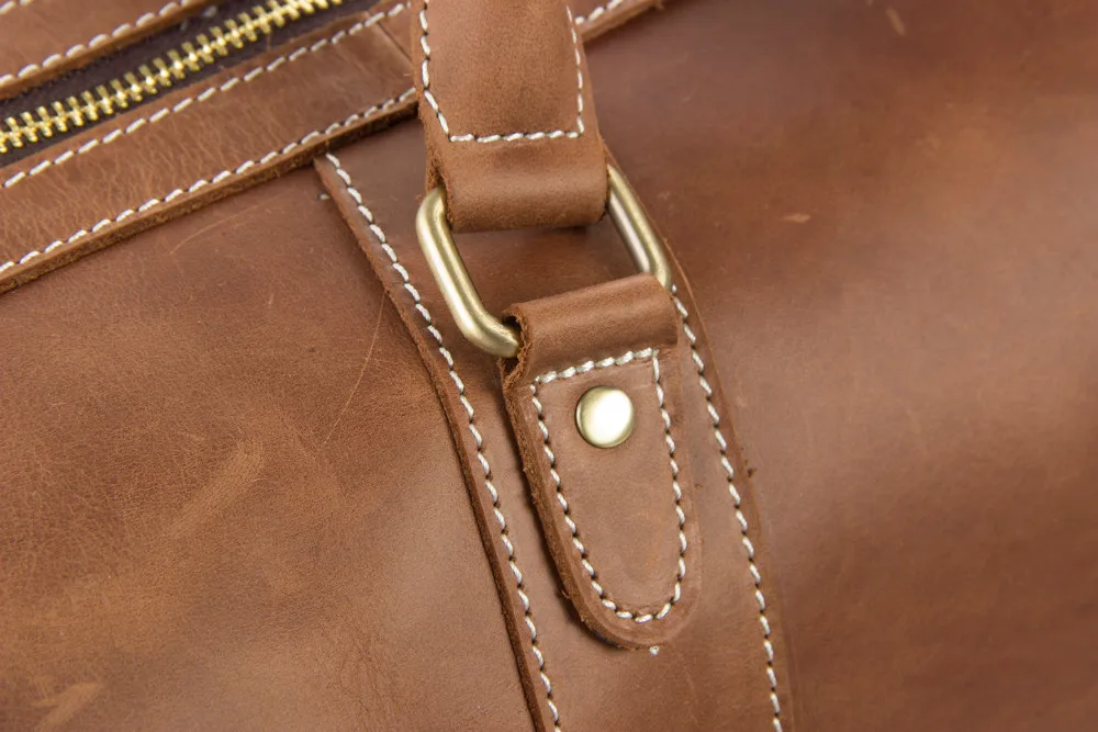 2016 Antique Custom Wholesale Top Grain Genuine Leather MensTravel Duffle Bag Holdall Luggage for Overnight Weekender (7).jpg