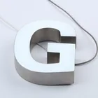 DIY 3D metal font illuminated sign metal channel epoxy resin luminous advertising signage led letter