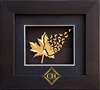 3D hand made gold foil frame Autumn leaf design