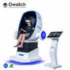 Guangzhou Owatch 1 seat Dynamic Virtual Reality 9D robot Cinema simulator Chair with Luxury feature