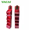 Hot sale 5 tiers tall food cardboard display,retail store paper display units