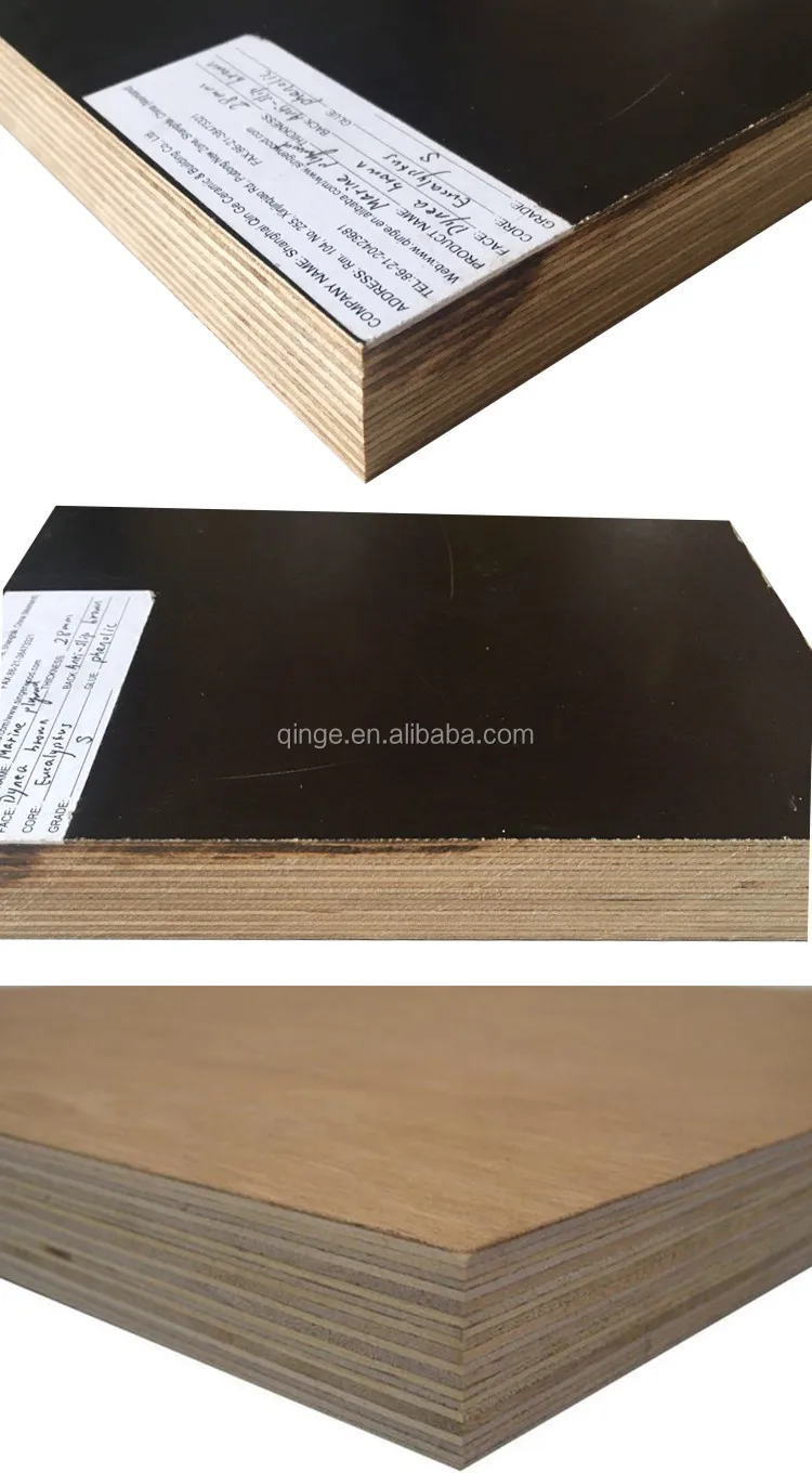 Lowest Price Birch Phenolic Wbp 18mm 20mm Laminated Marine Plywood