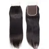 High quality mink hair extension unprocessed wholesale 10A SILK Straight Virgin Brazilian hair lace closure