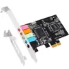 5.1 Internal Sound Card for PC Win 10 with Low Profile Bracket/3D Stereo PCI-e Audio Card