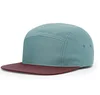 top quality simple blank custom unstructured 5 panel snapback hat