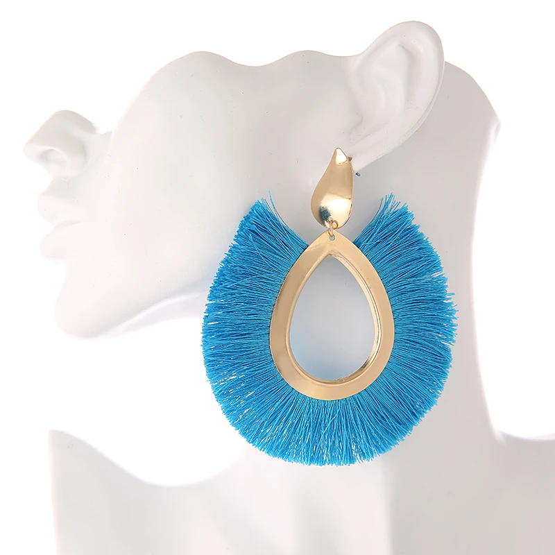 Wholesale Fashion Boho Style Hoop Pendant Earring Long Tassel Earrings For Women Jewelry, Mulitcolor color
Wholesale Fashion Boho Style Hoop Pendant Earring Long Tassel Earrings For Women Jewelry, Mulitcolor color